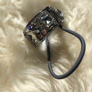 Jeweled Metal Hair Tie